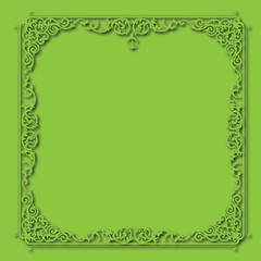 Frame, in the style of an ornament, Vector illustration eps 10, Art.