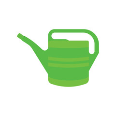 Watering Can Flat Illustration. Clean Icon Design Element on Isolated White Background