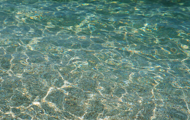 Blue water surface of the Adriatic sea.