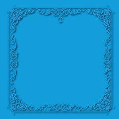 Frame, in the style of an ornament, Vector illustration eps 10, Art.