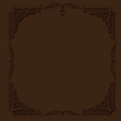 Frame, in the style of an ornament, Vector illustration eps 10, Art.