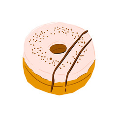 Bakery products. Loaf of bread.Vector illustration food.