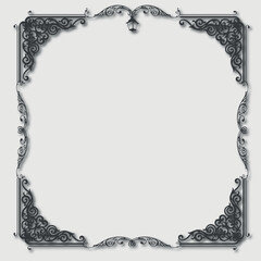 Frame, in the style of an ornament, Vector illustration eps 10, Art.