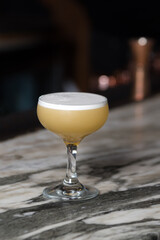 cocktail on bar