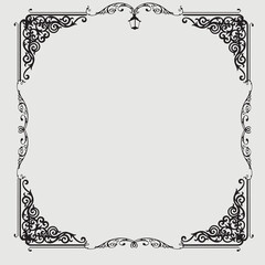 Frame, in the style of an ornament, Vector illustration eps 10, Art.