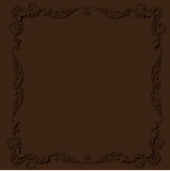 Frame, in the style of an ornament, Vector illustration eps 10, Art.