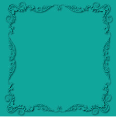 Frame, in the style of an ornament, Vector illustration eps 10, Art.