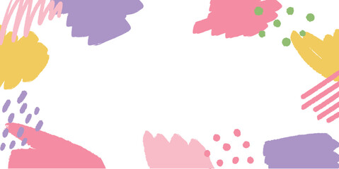 フレーム素材_アブストラクト_ピンク