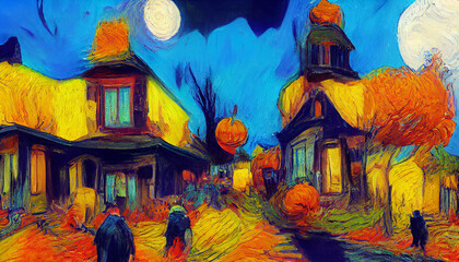 Halloween background design for text layout