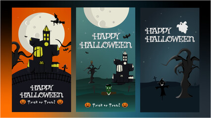 Halloween party poster for social media.