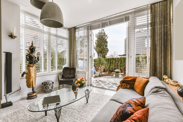 Interior of luxury living room in residential house
