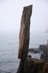 Balancing rock, Nova Scotia, Canada