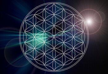 abstract glowing sphere
