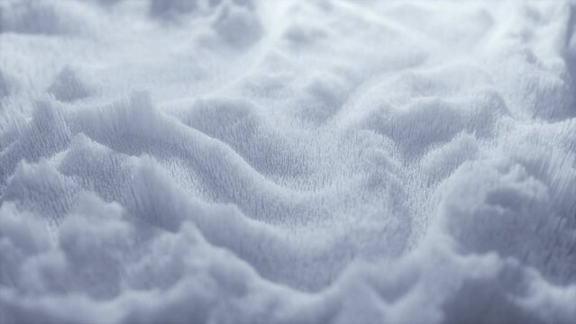 This Stock Motion Graphics Video shows a gently wavy flowing clean and white strings abstract background on seamless loop