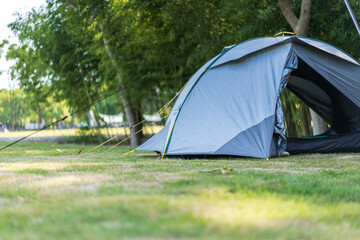 tent in city park