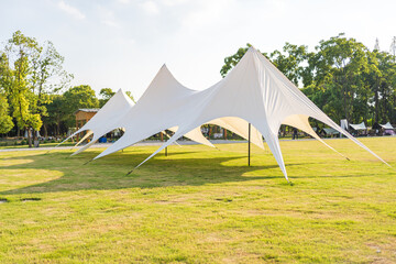 camping  in city park