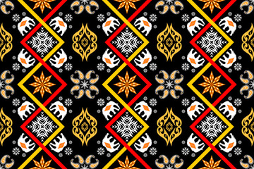 Beautiful embroidery.geometric ethnic oriental pattern traditional .Aztec style,abstract,vector,illustration.design for texture,fabric,clothing,wrapping,fashion,carpet,print.