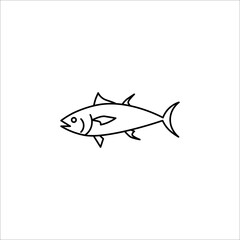 Fish icon vector isolated on white background. vector illustration. EPS 10