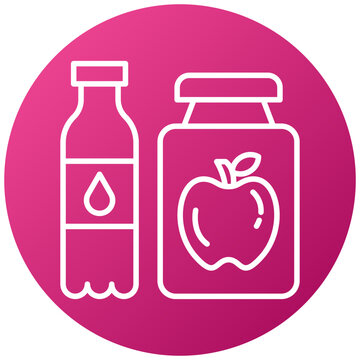 Functional Food Beverages Icon Style