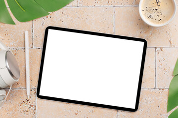 Tablet with blank screen