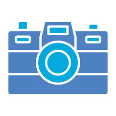 Camera Glyph Two Color Icon