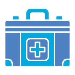 First Aid Kit Glyph Two Color Icon
