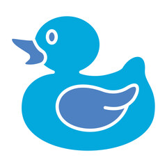 Duck Glyph Two Color Icon