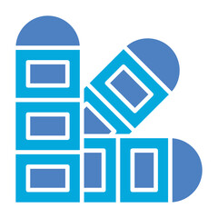 Paint Swatch Glyph Two Color Icon