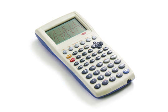 Advanced graphing calculator showing the graph on the screen