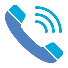 Phone Call Glyph Two Color Icon