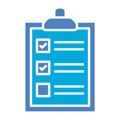 Checklist Glyph Two Color Icon