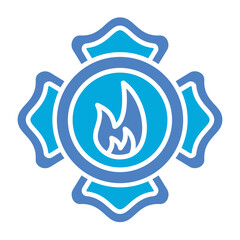 Emblem Glyph Two Color Icon