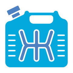 Fuel Glyph Two Color Icon