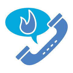 Emergency Call Glyph Two Color Icon