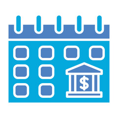 Calendar Glyph Two Color Icon
