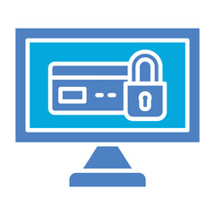 Security Glyph Two Color Icon