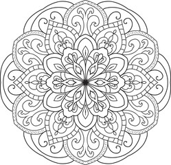 Mandalas for coloring book color pages. Anti-stress coloring book page for adults.