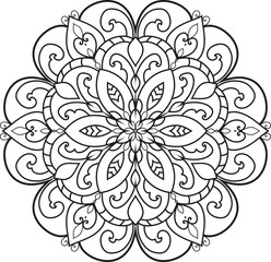 Mandalas for coloring book color pages. Anti-stress coloring book page for adults.