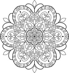 Mandalas for coloring book color pages. Anti-stress coloring book page for adults.