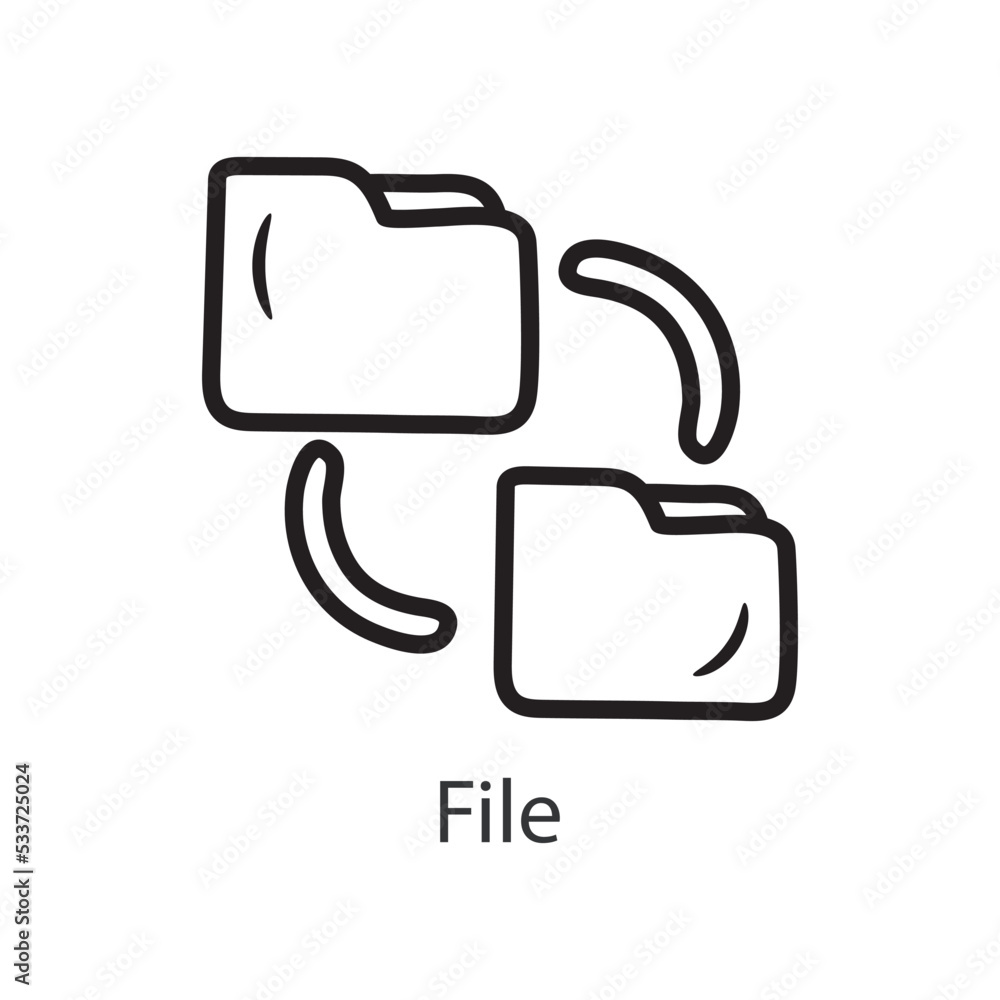 Poster file filled outline icon design illustration. data symbol on white background eps 10 file