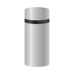 realistic aluminum bottle