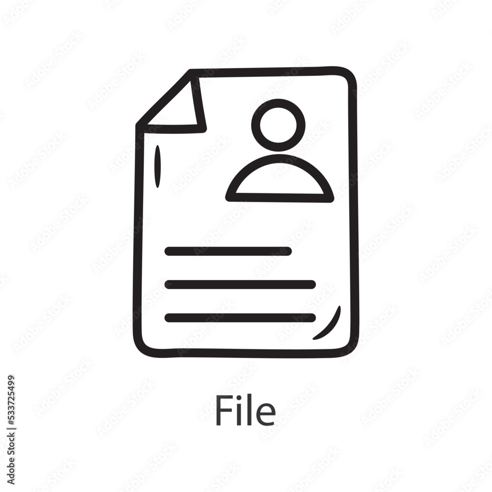 Poster file filled outline icon design illustration. data symbol on white background eps 10 file