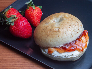 sweet sandwich on a plate