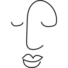 Face line art