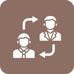 Change Multicolor Round Corner Glyph Inverted Icon