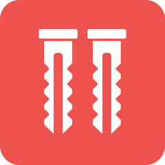 Wall Plug Multicolor Round Corner Glyph Inverted Icon