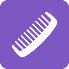 Comb Multicolor Round Corner Glyph Inverted Icon