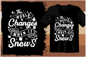 Winter Season typography design for Printing on t shirt . Winter design Vector graphics. Winter SVG...
