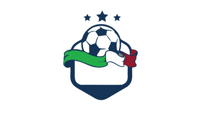 Obraz premium ilustration of design logo football.