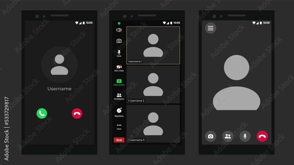 Poster video conference calls window overlay. application for social communication. zoom interface template